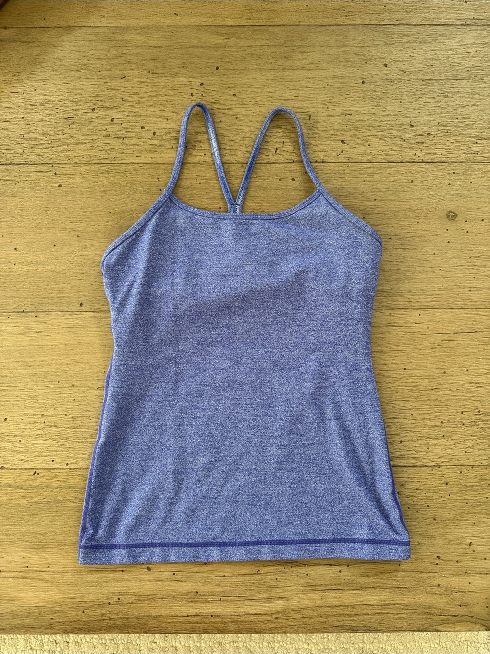 lululemon athletica Heather Periwinkle Double-Strap Tank